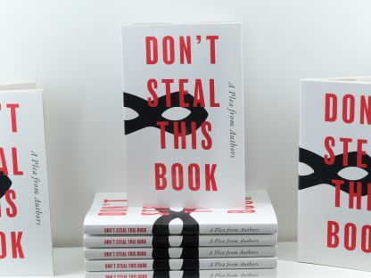 Don't Steal This Book - a stack of books with this title